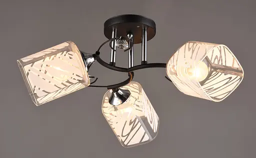 Люстра декоративна Sirius B C1032/3 BK+CH