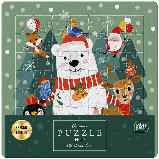 Пазлы трехслойные Interdruk Christmas Time 49 шт. (376329)