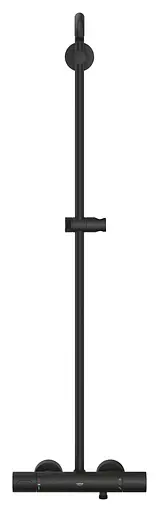 Душова система з термостатом для настінного монтажу Grohe Rainshower Smartactive 310 22119KF0, Чорний матовий - фото 5