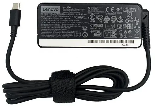 Блок живлення Lenovo ( 20V 2.25A 15V 3A 45W) Type-C "Б/У" - фото 1