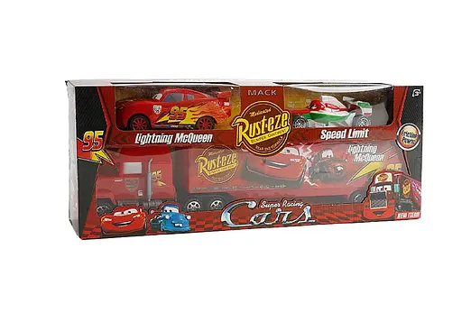 Набір машинок "Cars" 555-11, 3 машинки в наборе, инерция, в коробке (6977096110972) - фото 1