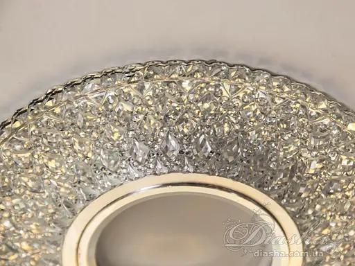 Кришталевий, точковий світильник із вбудованим світлодіодним підсвіч. - фото 4