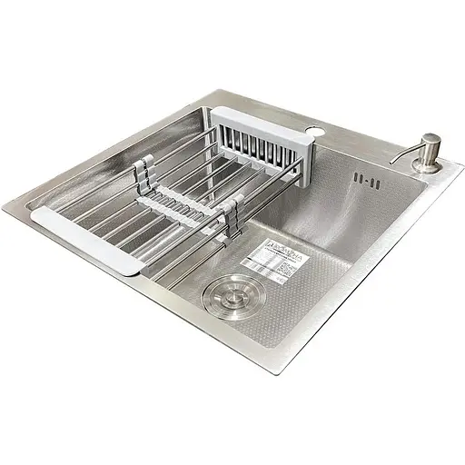 Кухонна мийка Romzha Arta Carbon U-450 - фото 5