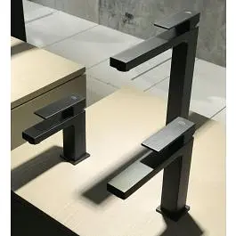 Смеситель для раковины Paffoni Elle с донным клапаном black matt EL075NO, Черный матовый - фото 4