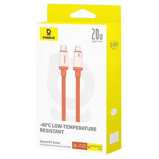 Дата кабель Baseus 0°C Series Fast Charging Type-C to Lightning 20W (1m) (P10368802731) Canyon Coral - фото 6