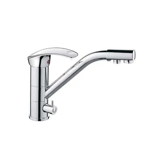 Смеситель для кухни на две воды Haiba Mars 021 HB0267 Хром - фото 1