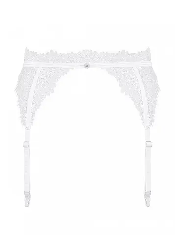 Пояс для панчох Obsessive Bianelle S/M білий - фото 5