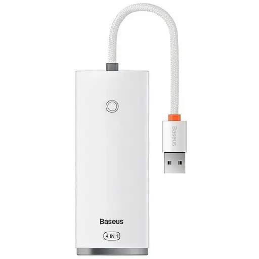 Переходник HUB Baseus Lite Series 4in1 (USB-A к USB3.0*4) (0,25 м) (WKQX03) Белый
