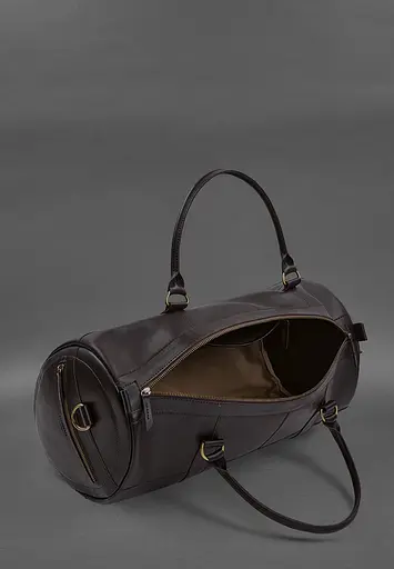 Шкіряна сумка Harper MAXI темно-коричнева краст - фото 6