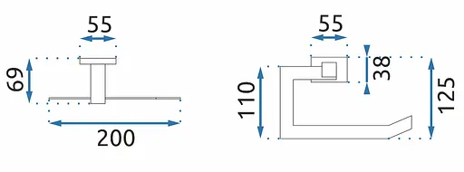 Тримач туалетного паперу Rea Erlo 4 хром REA-80009 Хром - фото 4