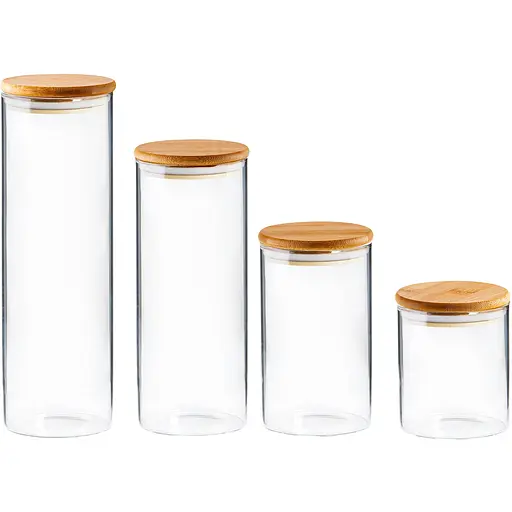 Банка Ecomo C-Line кришка бамбук 1200 мл (BR0922)