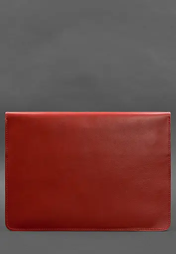 Кожаный чехол-конверт BlankNote на магнитах для ноутбука Универсальный Красный - фото 3