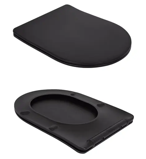 Унитаз напольный Qtap Robin Ultra Quiet с сиденьем Slim Duroplast/ Soft-close/ Quick Release QT13226083AMB - фото 7