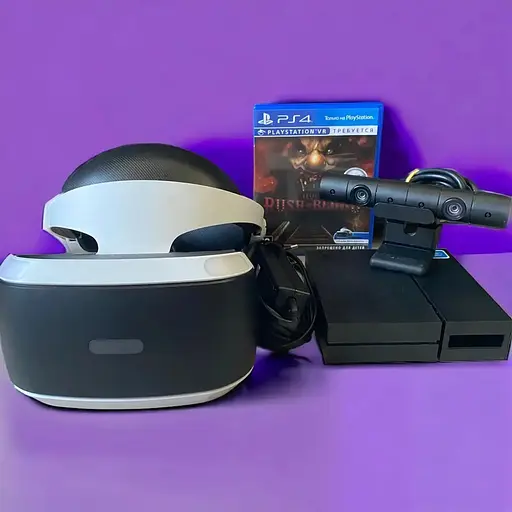 Очки виртуальной реальности Sony Playstation Vr первая версия + контролеры движения (move) + игра в подарок