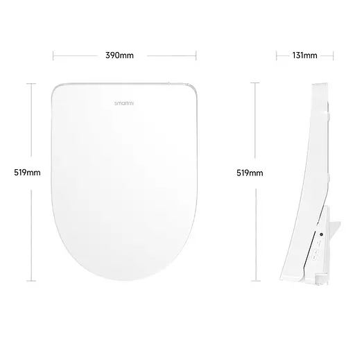 Розумна кришка для унітазу SmartMI Toilet Cover 2 Heating (ZNMTG09ZM) - фото 3