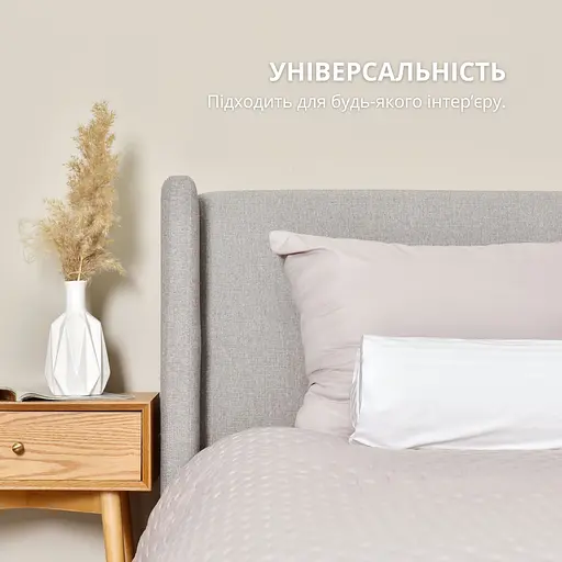 Наволочка Ideia для подушки валика сатин 32х68 см біла у смужку  (8-35793*001) - фото 6