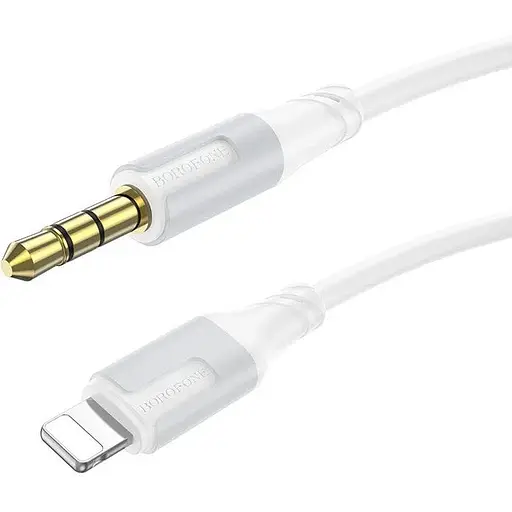 Аудіокабель Borofone BL19 Creator digital audio conversion cable iP білий - фото 1