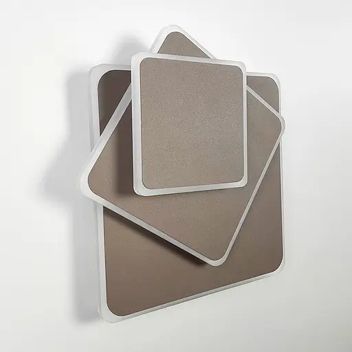 Квадратний коричневий LED світильник-трансформер 26х26 см | Арт. 8663/3F CF (квадрат) | Line F - фото 3