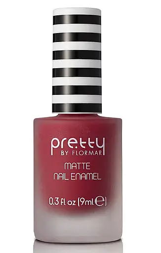 Лак для ногтей матовый Pretty Matte Nail Enamel, тон 003 (Red), 9 мл (8000018545913) - фото 1