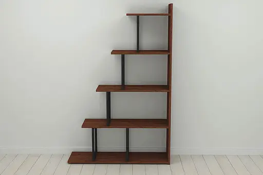 Этажерка Ferrum-decor Стелла 1600x1020x300 Черный металл ДСП Венге Магия (FRD-105486) - фото 5