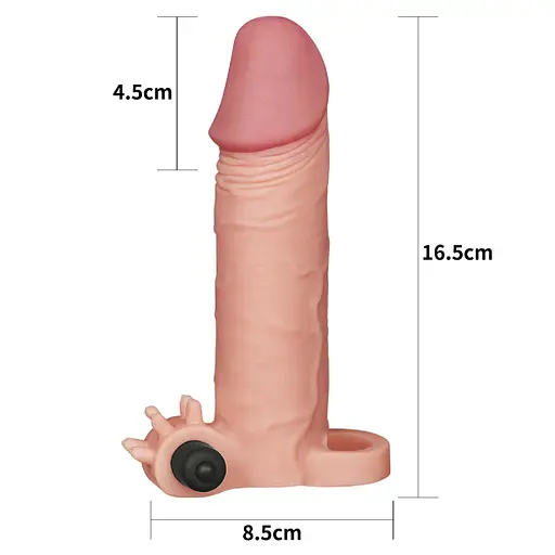 Насадка на пенис Lovetoy Pleasure X-Tender Flesh Add 2" 17.5 см телесный - фото 3