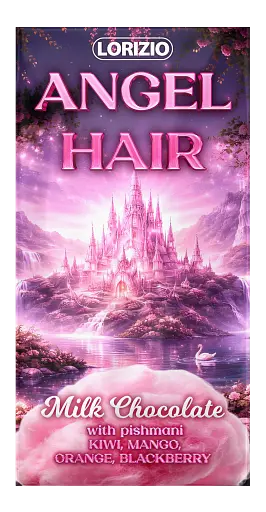 Шоколад молочный Lorizio с пишмание "ВОЛОССЯ АНГЕЛА" 130 г - фото 3