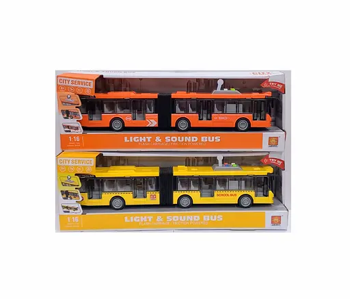 Автобус WY 913 AB Light & Sound Bus, в коробке (6974060115216) МИКС - фото 2