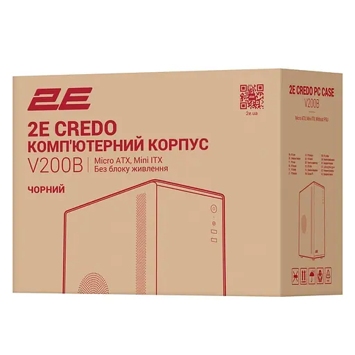 Корпус 2E Credo V200B Black без БП (2E-V200B) - фото 9