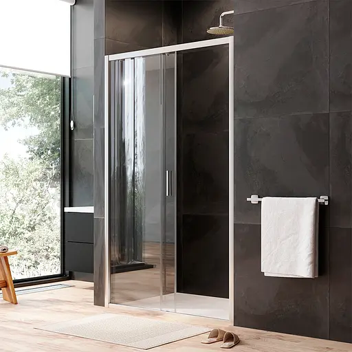 Душевые двери AM.PM Gem 120x195 см стекло прозрачное хром матовый W90UG-120-1S-195MT, прозрачный, хром матовый - фото 5