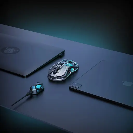 Миша GravaStar GravaStar M1 Pro, magnesium alloy body, BT/WL/USB-A, RGB, Gunmetal Gray - фото 5