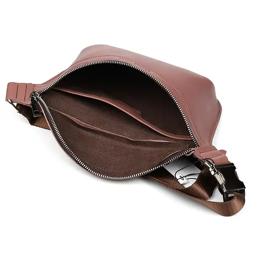 Жіноча шкіряна сумка-бананка Grande Pelle 20х15х7 см sum0026375 - фото 2