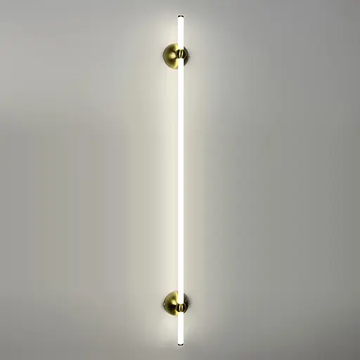 Лінійне бра у латунному корпусі з двома кріпленнями 120 см Арт. WJ 023/1200-2 AB Line F - фото 1