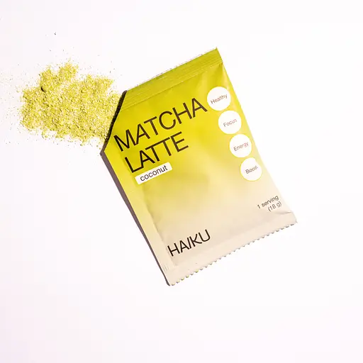 Чай матча-лате Haiku з кокосовим молоком в саше (10 шт в упаковці) - фото 2