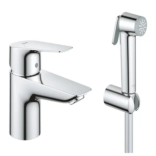 Смеситель с гигиенической лейкой Grohe QuickFix StartEdge S-Size 23773001, Хром - фото 1