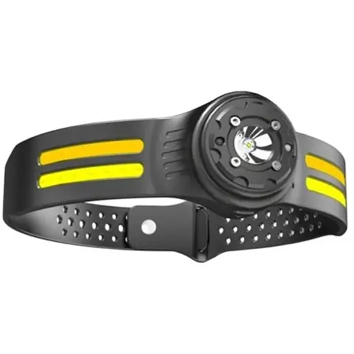 Фонарь налобный аккумуляторный Bailong T134-XPE-4COB водонепроницаемый корпус с датчиком движения 6 режимов Черный - фото 1