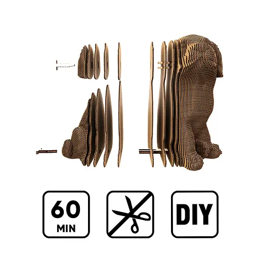 LABRADOR PUPPY - Картонний 3Д пазл Cartonic - фото 8