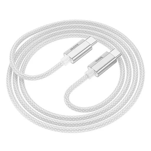 USB кабель Hoco U134 Type-C/Type-C для зарядки і передачі даних 240W довжина 18 м білий - фото 4