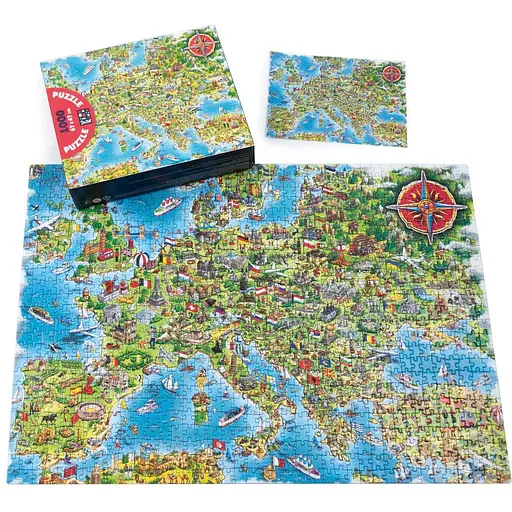 Пазли De.tail. Мапа Європи. 1000 деталей (DT1000-16) - фото 2