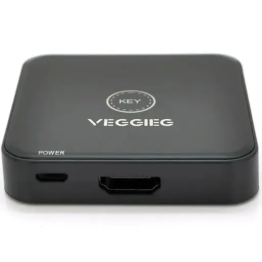Переключатель двухнаправленный Veggieg V-HD01 HDMI2.0 с питанием через USB, поддерживает 2Kx4K, 30Hz, Black, Box