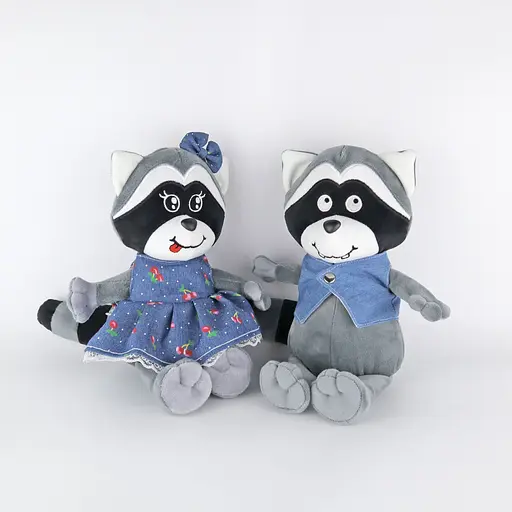 М'яка іграшка Два єнота 23 см - фото 4