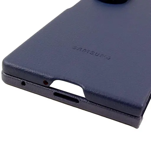 Шкіряний чохол Leather Case (AAA) для Samsung Galaxy Z Fold6 Navy - фото 5