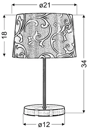 Настільна лампа Candellux 41-55873 AROSA - фото 2