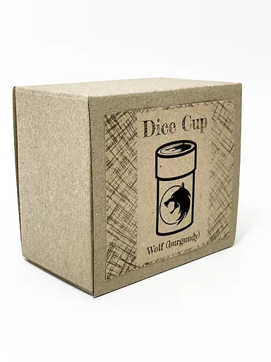 Настільна гра Планета Ігор Чаша для кубиків Вовк (бургунді) (Dice cup Wolf burgundy) (pi-dc009) - фото 9