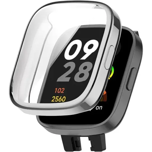 Чехол-накладка DK Silicone Face Case для Xiaomi Redmi Watch 3 (silver)