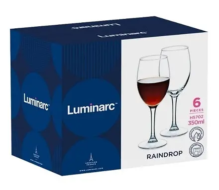 Набір келихів Luminarc Raindrop, 6х250 мл (H5701) (6887045) - фото 2