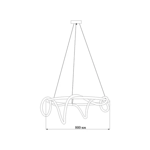 Люстра MJ-Light ROPE D800 4000K GD 10021 - фото 9