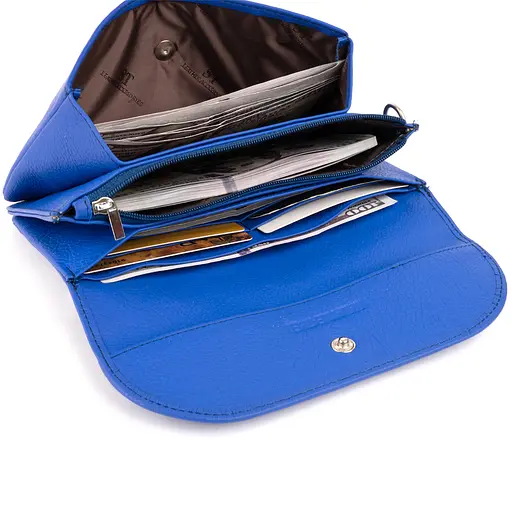 Жіночий шкіряний гаманець-клатч ST Leather 9х9.5х2.5 см acs0015828 - фото 5