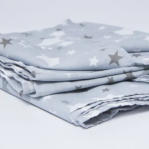 Простирадло Moon&Star Silver Stars Бязь Gold Люкс 110х160 см (MS-860000175) - фото 1