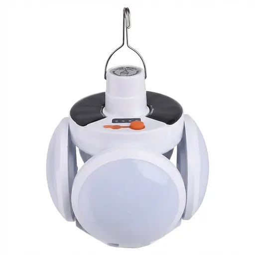 Кемпінговий ліхтар-лампа Bailong BL 2029-1 акумуляторна із сонячною батереєю підвісна, вулична 5 Вт - фото 1