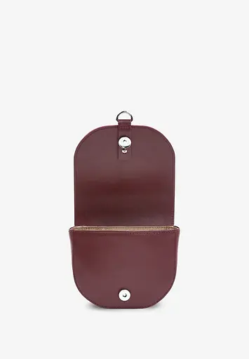 Жіноча шкіряна сумка Ruby S бордова краст - фото 7